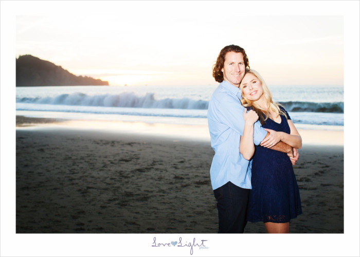 Romantic engagement shoot at Baker Beach