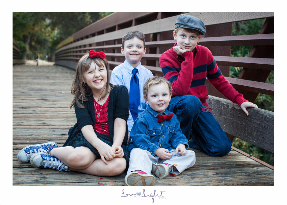 family photo mini session four kids dog Hap Magee Ranch Park